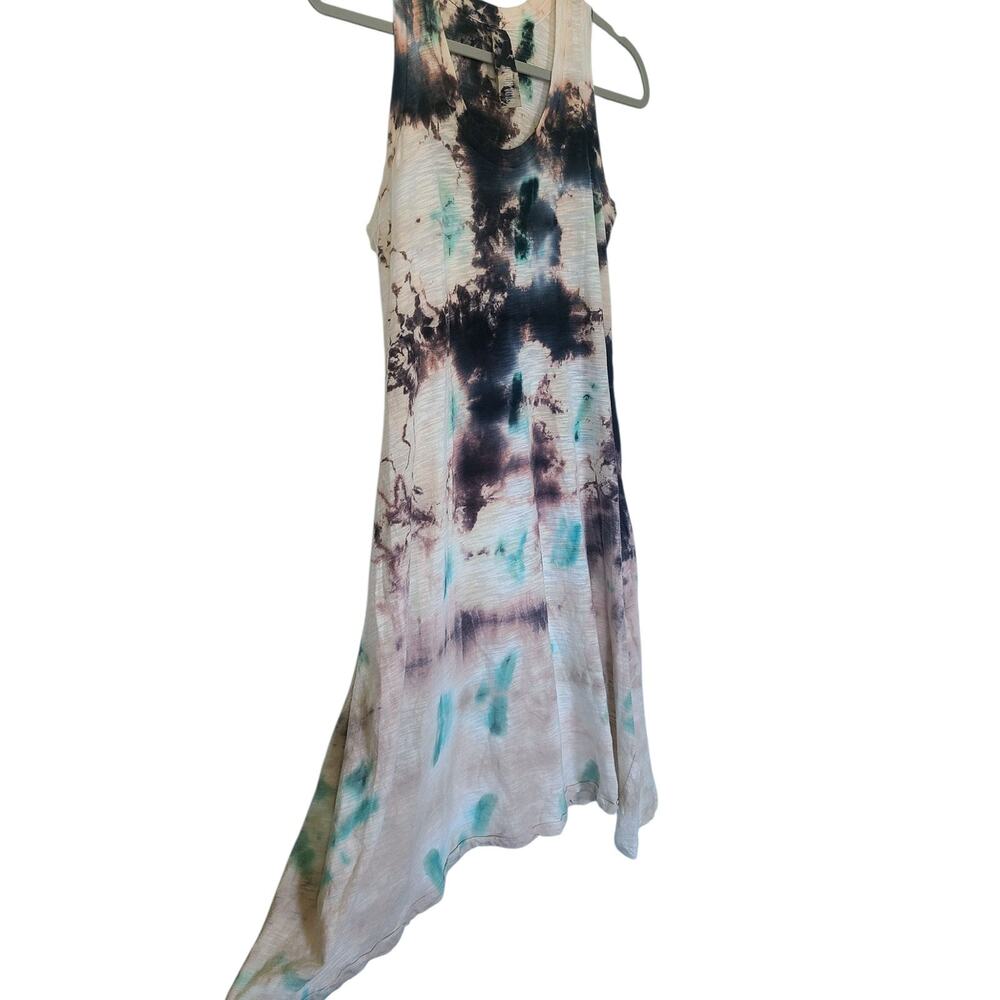 GILDA MIDANI Rio Brazil Tie Dye Tank Swing Dress Cotton Size Small - Picture 4 of 7